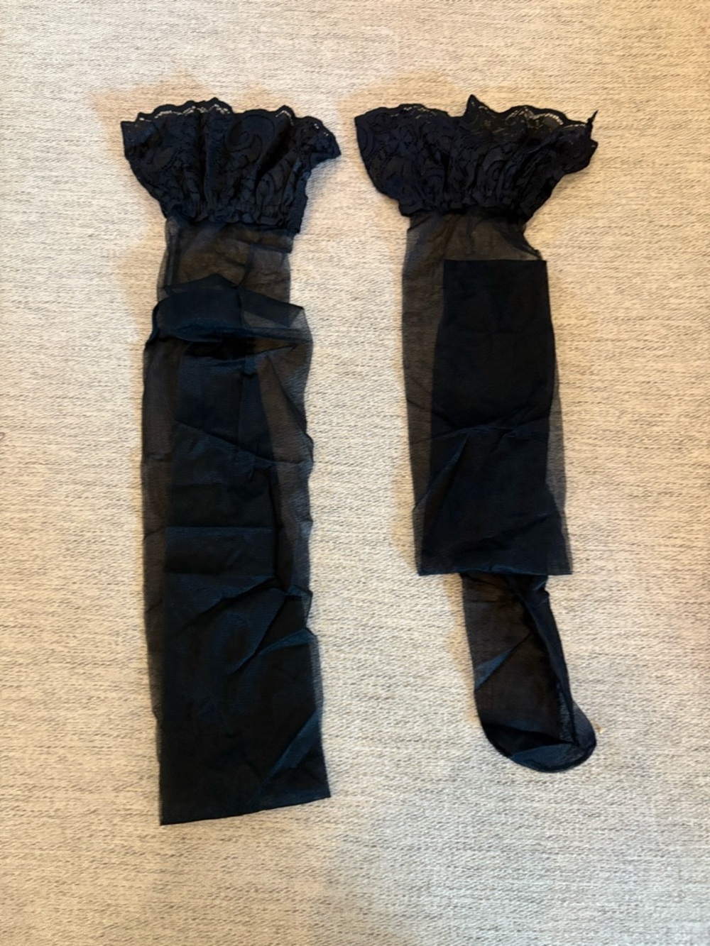 Never Worn Ruffle Lace Thigh Highs